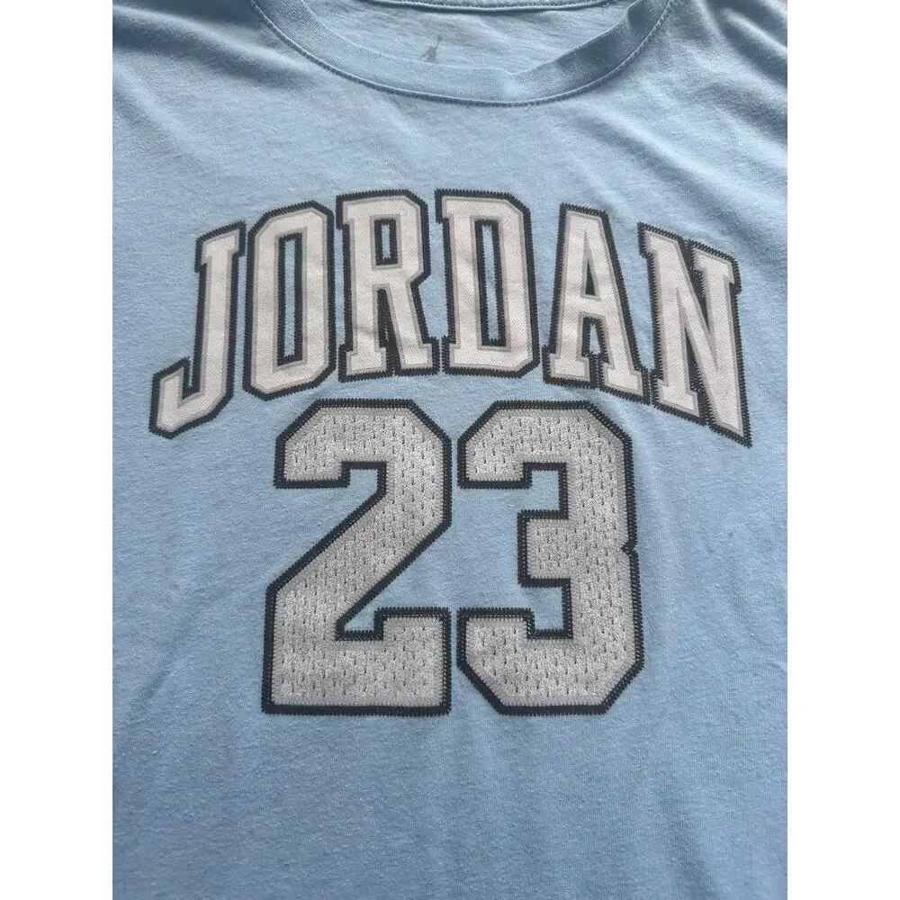 Michael Jordan #23 UNC Blue Tee Kids L / Adult XS - Picture 1 of 7